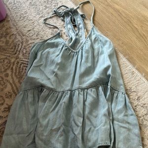 Lovestitch light denim high low blouse, worn a few times